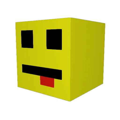 TalhaHzLn Minecraft avatar head, 3D render