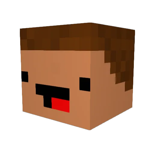 TalhaPlayZz Minecraft avatar head, 3D render