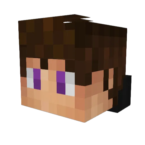 TalhaStrike Minecraft avatar head, 3D render