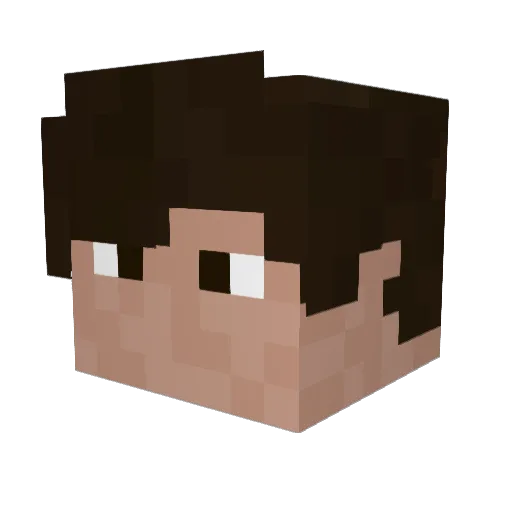 Talha_Evci Minecraft avatar head, 3D render