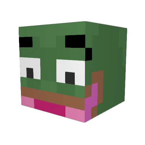 Talheus Minecraft avatar head, 3D render