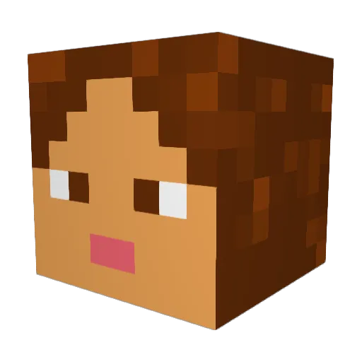 TaliaTheQueen Minecraft avatar head, 3D render