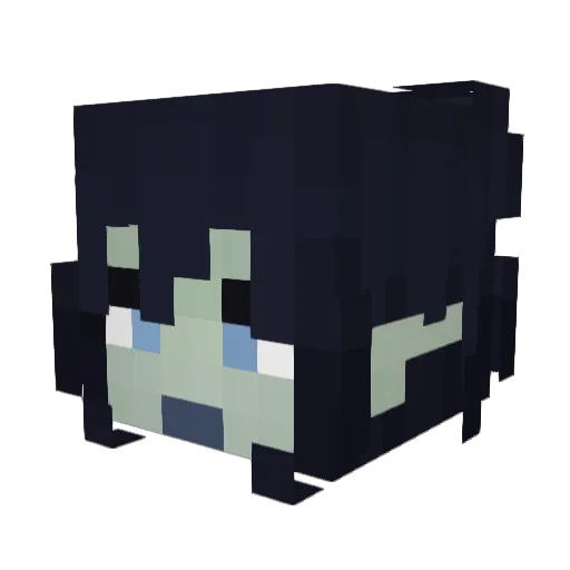 Talihr Minecraft avatar head, 3D render