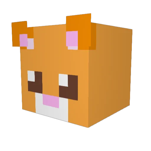 Taliim_ Minecraft avatar head, 3D render