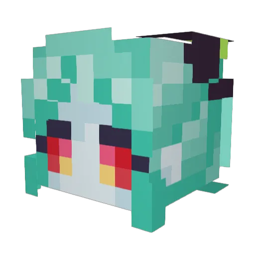 TalingoMan Minecraft avatar head, 3D render