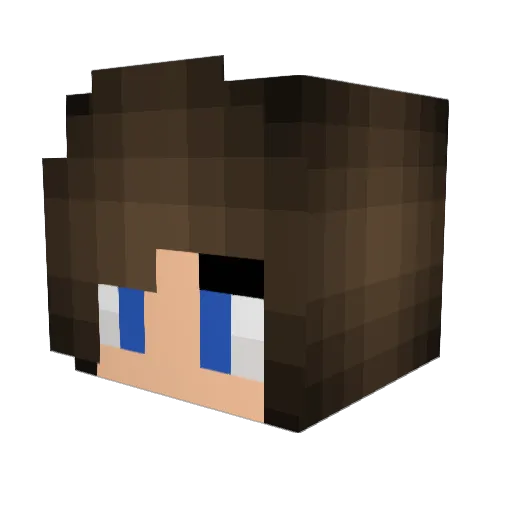 Talisha Minecraft avatar head, 3D render