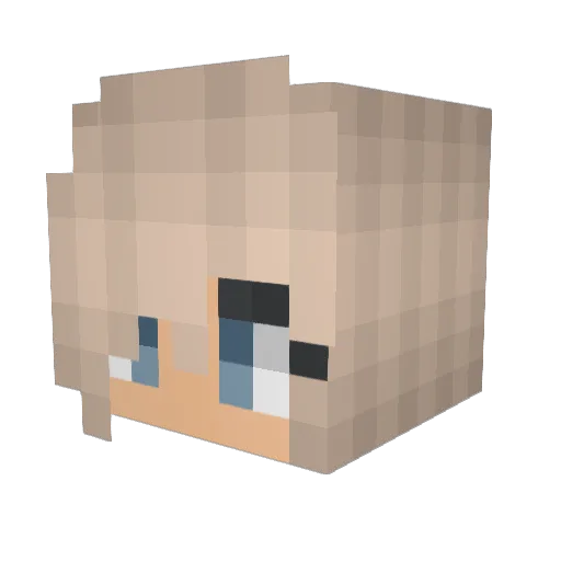 TalithaGamer Minecraft avatar head, 3D render