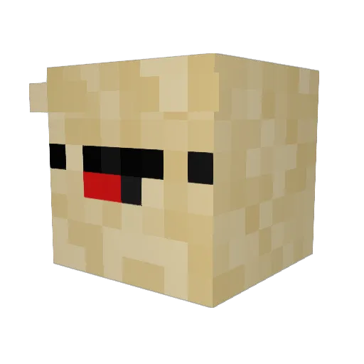 Talitos_ Minecraft avatar head, 3D render