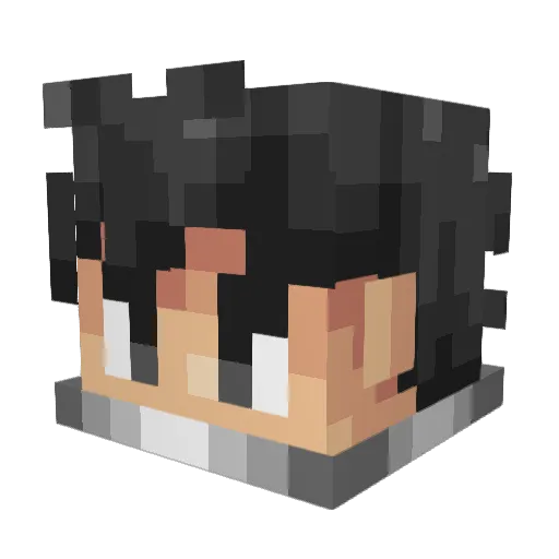 Taliyoh Minecraft avatar head, 3D render