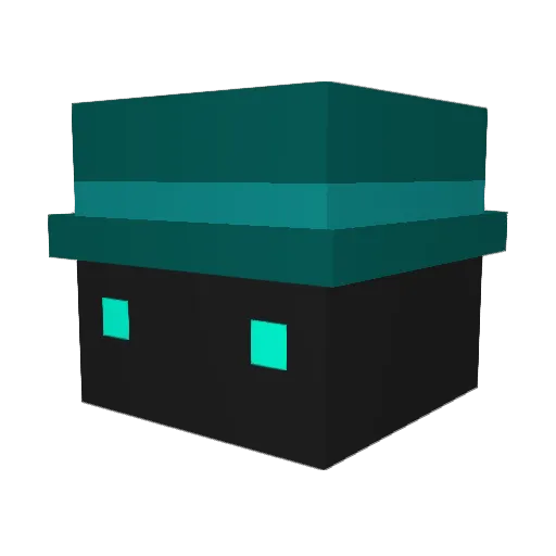 TalkTaleTell Minecraft avatar head, 3D render