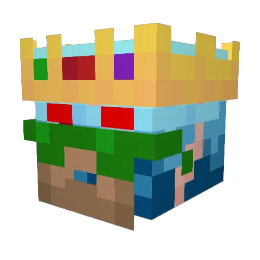 TalkingArly Minecraft avatar head, 3D render