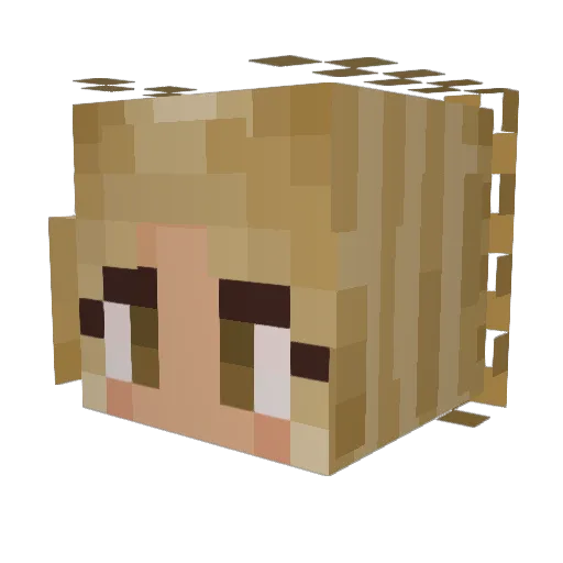 TalkingBenApp Minecraft avatar head, 3D render