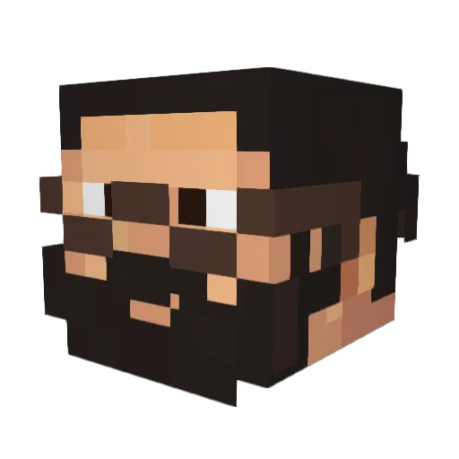 TalkingGonber Minecraft avatar head, 3D render