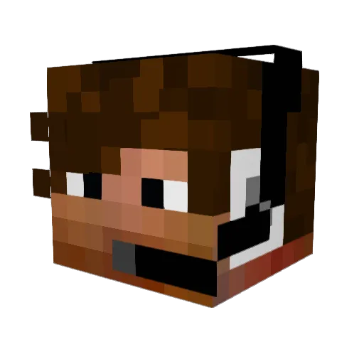 Talkkno_Play Minecraft avatar head, 3D render