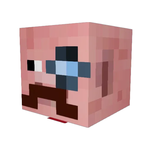 Talkoh Minecraft avatar head, 3D render