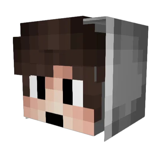 Talkstudio Minecraft avatar head, 3D render