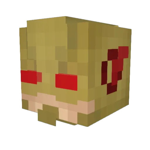TallAfricann Minecraft avatar head, 3D render