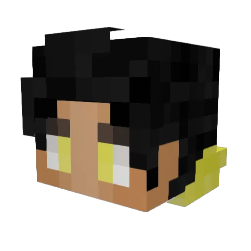 TallCheetah Minecraft avatar head, 3D render