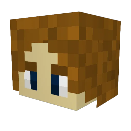 TallRussianZ Minecraft avatar head, 3D render