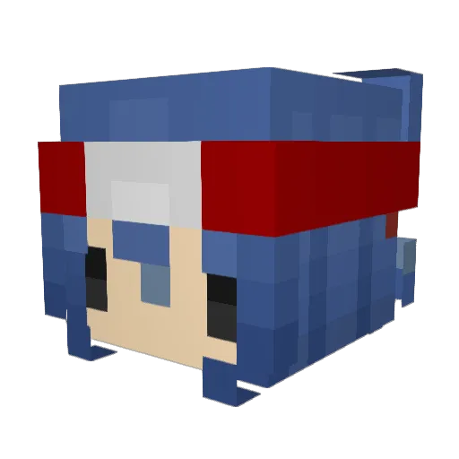 TallarinSaltado Minecraft avatar head, 3D render