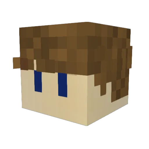 TallieGeorge Minecraft avatar head, 3D render