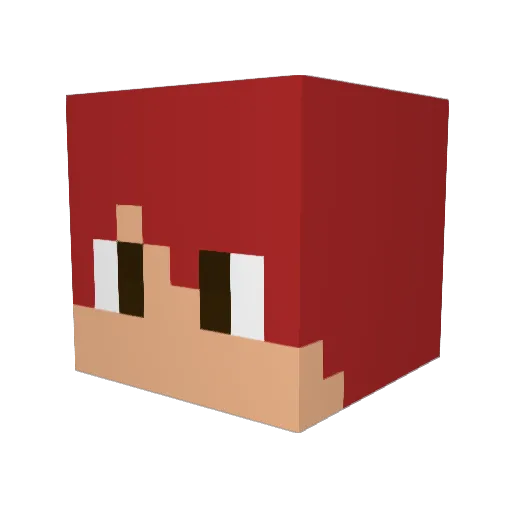 TallowySeeker Minecraft avatar head, 3D render