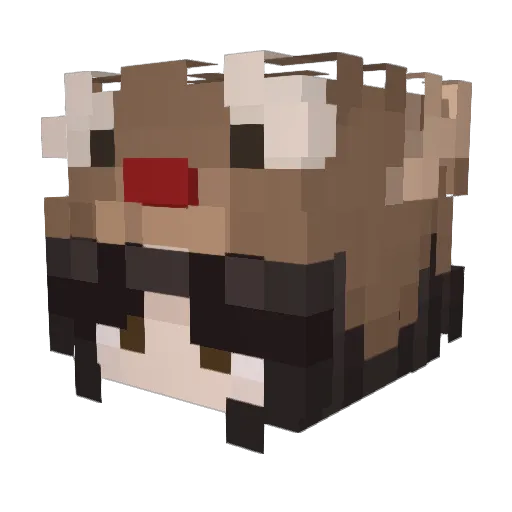Tallulaah Minecraft avatar head, 3D render