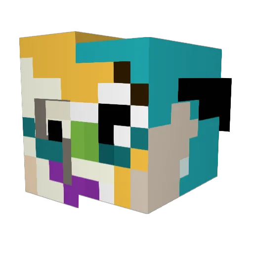 TallysinHall Minecraft avatar head, 3D render
