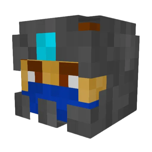 Talmik Minecraft avatar head, 3D render