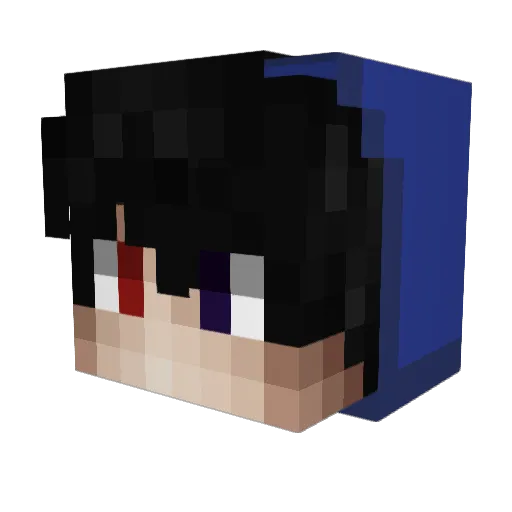 Talon233 Minecraft avatar head, 3D render