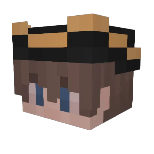 TalonJustice Minecraft avatar head, 3D render