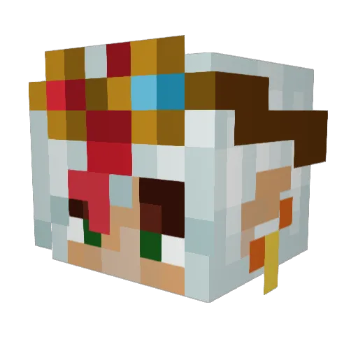 TalonSpook Minecraft avatar head, 3D render