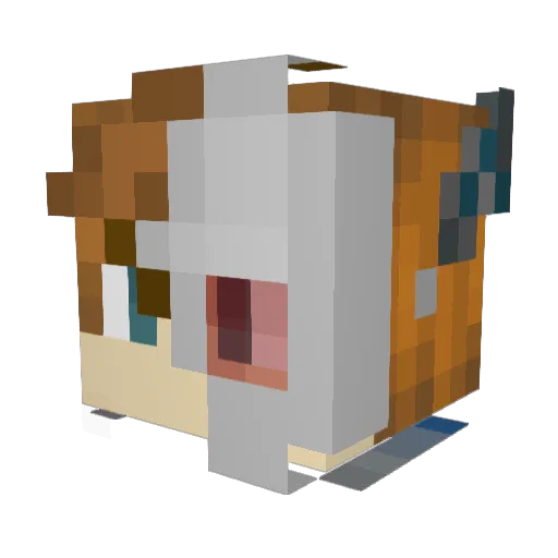 TalonStudios Minecraft avatar head, 3D render