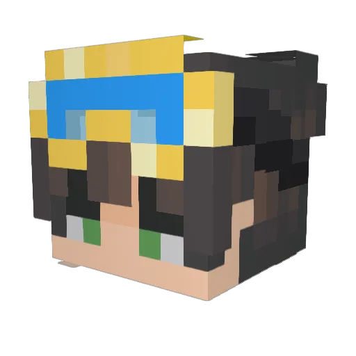 TalonTrollface Minecraft avatar head, 3D render