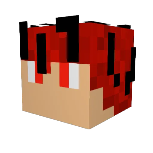 Taloneon Minecraft avatar head, 3D render