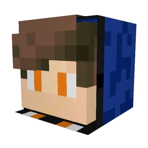 Talonly Minecraft avatar head, 3D render