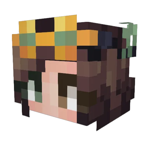 Talor5110 Minecraft avatar head, 3D render
