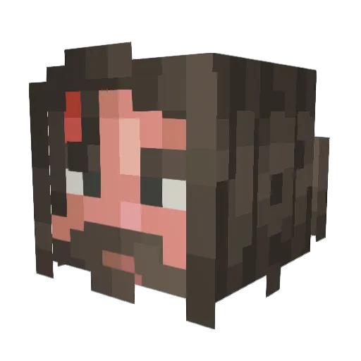 Talos41 Minecraft avatar head, 3D render