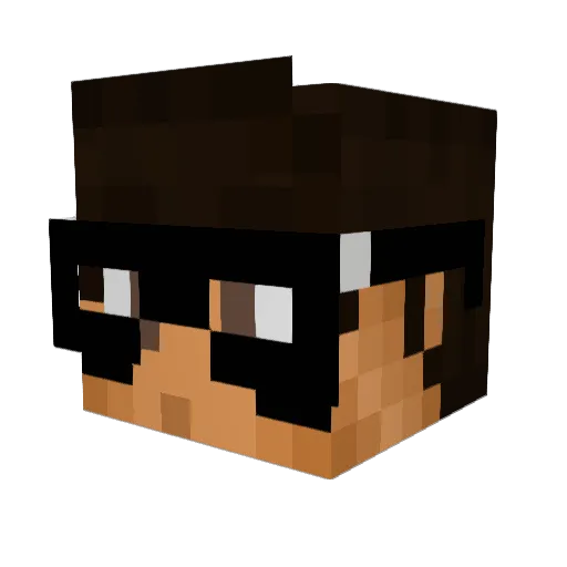 TalosPlayz Minecraft avatar head, 3D render