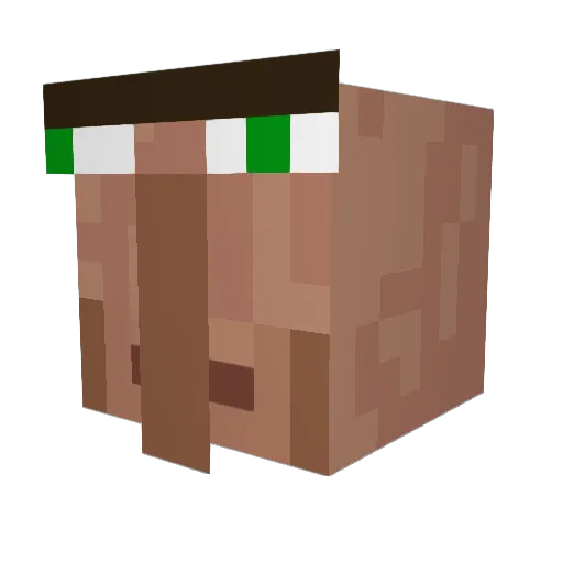TalqZz Minecraft avatar head, 3D render