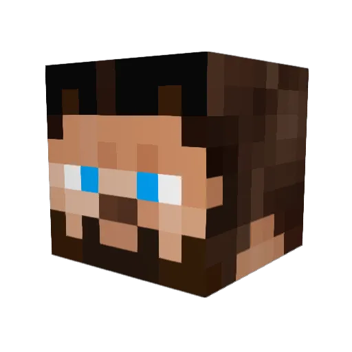 Talrakk Minecraft avatar head, 3D render