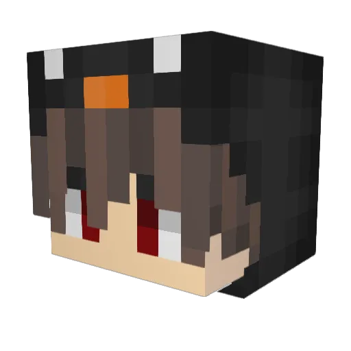 Talryin Minecraft avatar head, 3D render