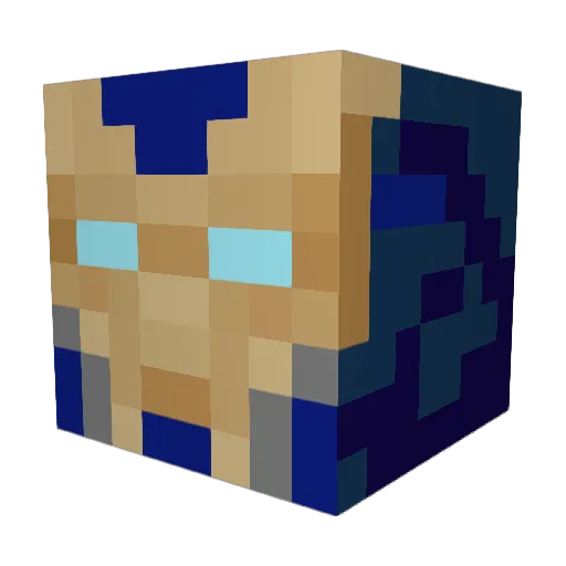 Tals101 Minecraft avatar head, 3D render