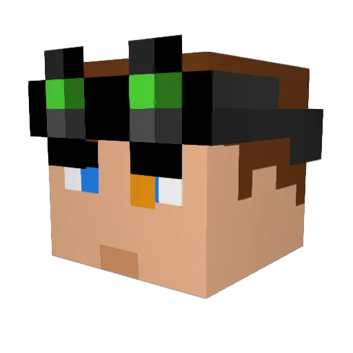 Talsi2000 Minecraft avatar head, 3D render
