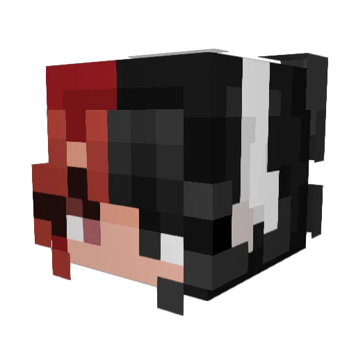 Talsi4K Minecraft avatar head, 3D render