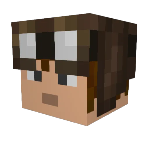 Talsorn Minecraft avatar head, 3D render