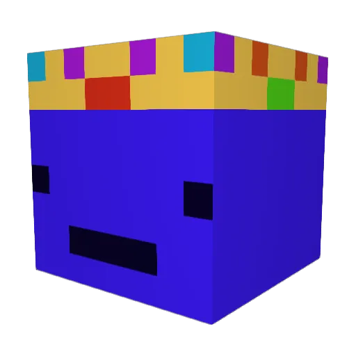 TalverinYT Minecraft avatar head, 3D render