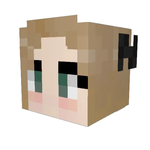 Talvive Minecraft avatar head, 3D render