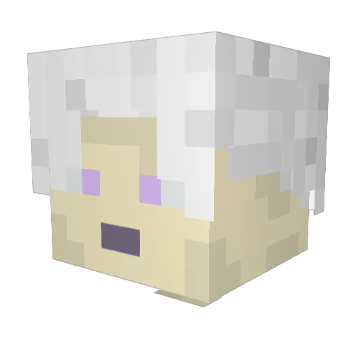Talxz Minecraft avatar head, 3D render