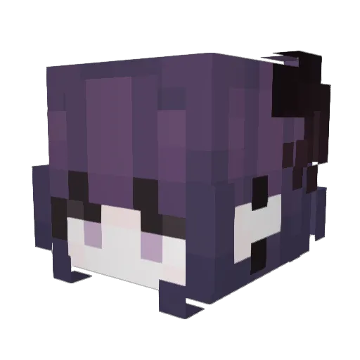 Talya Minecraft avatar head, 3D render